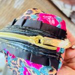 Betsey Johnson  Small Ruffle Cosmetic Case Bubble Cheetah Natural Photo 10