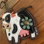 Chala  Cow Keychain with Floral Detail Photo 1
