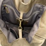 Coach - North South Metallic Woven Leather Gold‎ Leather Shoulder Bag Tote F17099 Photo 4