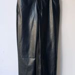 Abercrombie & Fitch NWT Vegan Leather 90s Straight Pant - Black - Size 30/10s Photo 3