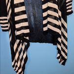 Adrienne Vittadini THIN  Woman Striped Black and White Women's Cardigan 3X Photo 3