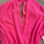 superdown NWT- Neon Pink Open Front & Back Romper M Photo 3