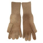 NEW J.Crew Tan Wool Supersoft Yarn Leopard Animal Print Knit Texting Gloves OS Photo 1