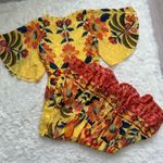 Farm Rio  x Anthropologie Dress Printed V-Neck Ruffle-Hem Maxi S NWT New Photo 3