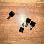 Christian Louboutin French Tutu Button Black Leather Booties Size 36, US 6, USED Photo 12