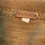 Free People  Hand Me Down Moss Embroidered Collar Top M/L Photo 4