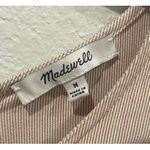 Madewell  Striped Red White Button Back Tie Shirt Photo 5