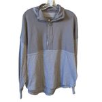 Jadelynn Brooke Club Social/ Waffle Knit Half Zip Oversized Lagenlook M #758 Photo 2