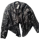 Abercrombie & Fitch Abercrombie sequin jacket fall holiday  formal blazer casual  metallic Nwt 138 Photo 3