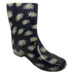 Daisy Floral Rain boots Size8 Size 8 Photo 2