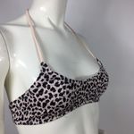 Topshop Smocked Leopard Bikini Top Blush 6 Photo 13