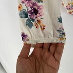 Rewind  Floral‎ Print Off The Shoulder Button Front Tie Front Long Sleeve Top Photo 2