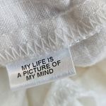 Flax  white linen wide leg cropped pants Lagenlook Minimalist Boho Photo 3