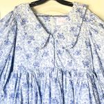 Selkie Mary Jane Puff Dress Cottagecore Milkflower Blue White Size 1X EUC Photo 4