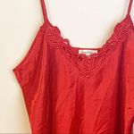 Romance DuJour Large Red Lace Trim Nightie Spaghetti Strap Lingerie Pajama Photo 1