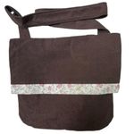 Magnolia Brown Crossbody Flap Over Shoulder Bag Pink Floral Women’s M CUTE BOHO Photo 5