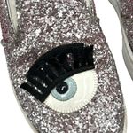 Chiara Ferragni Blink Eye Glitter Slip Ons Sneakers Sparkles Womens Sz EU36 US 6 Pink Photo 7