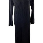 Wayf dede X Emily BFF Hollie Sweater Dress Back Tie Black Size L Large Long Slee Photo 0
