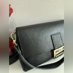 Italian black leather trending 2025 shoulder bag / satchel / night out purse Photo 8