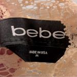Bebe Y2K  barbiecore coquette vintage Lace High-Neck Key-Hole Mini Dress, Size M Photo 11