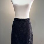 Kenar Black Lace Silky Skirt Size 8 EUC Photo 0