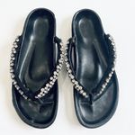 Isabel Marant  rhinestone suede leather thong sandals Photo 0