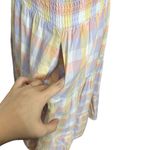 Amanda Uprichard  Emberly Plaid Tiered MIdi Smocked Dress Women’s Size XS Photo 6