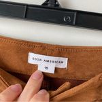 Good American Good‎ American Faux Suede Good Waist Pants Tobacco Brown 15 Photo 5