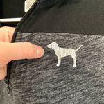 PINK - Victoria's Secret PINK VS VICTORIA'S SECRET Perfect Quarter 1/4 Zip Black White Colorblock Logo XS Photo 13