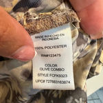 French Connection  Olive Camo Camouflage Watercolor Sleeveless Dress Size 2 XS Photo 13