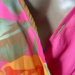 Womens Maxi Dress‎ XXL Bright Pink Floral Tropical Print Long Photo 4