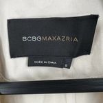 BCBGMAXAZRIA Beige Short Sleeve Jacket With Waist Smocking Size Small New Photo 3