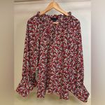 Sanctuary Floral and Olive Women's 1x flowy lightweight tops Photo 1