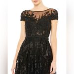 Mac Duggal Mac Duggal Embellished Floral Cap Sleeve A Line Gown Black 20405- NwT Photo 1