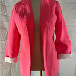 Tea & Cup Women's Neon Pink Blazer Jacket Photo 2