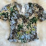 Old Navy  AEO Floral‎ Spring Summer Flirty Top Group XS Small Colorful Festival Photo 1