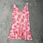 Morning Mist Dress Womens 8 Pink Floral Flowers Mini Feminine Romantic Flirty Photo 2