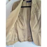 Ralph Lauren Women’s Vintage Polo Beige Khaki Single Breasted Blazer Sz 2 Photo 9