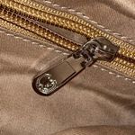 Boutique boho carpet bag textured textile woven beaded fringe tote bag Blue Photo 10