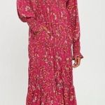 Free People Size small sweet escape Pink Floral Long Sleeve Dress boho doen Photo 0