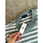 Ann Taylor NWT  Striped Belted Sweater Midi Dress Seafoam/White XXL Long Sleeve Photo 6