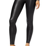 Spanx  faux leather Leggings black liquid look motocore biker minimalist neutral Photo 0