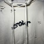 Olivia Rodrigo Sour Tour Cream Distressed Hoodie Fairy Art Wings Pullover Size M Size M Photo 2
