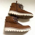 Caslon  Hanley Brown Water Resistant Lace Up Boots Size 7.5 Photo 3