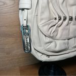 B Makowsky  Glove Leather Flap Shoulder Bag with Pleated Stud Photo 3