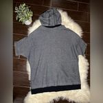 Soma black/grey oversized knit dolman sleeved hoodie sz L/XL Gray Size L Photo 2
