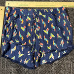 Chip & Pepper  Womens Shorts M Navy Lightweight Elastic Waist Parrot Print Photo 0