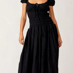 Free People  Feeling Bonita Midi Dress in Black Size Large Photo 0