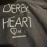 Derek Heart  Black Short Sleeve V Neck T-Shirt Small Photo 3