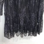 Revolve GRLFRND  $298  Black Reece Lace Mini Long Sleeve Dress XS Photo 8